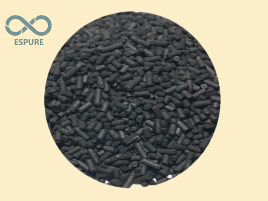 شراء 4 ملم CTC 90 ٪ قشرة جوز الهند القاعدة الكريات الكربون المنشط لاستعادة المذيب online manufacture