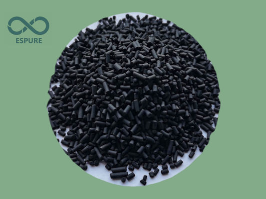 700mg/g حبات الكربون المنشط 4mm لتنقية الغاز الطبيعي والغاز الحيوي