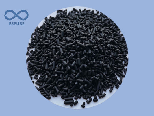 800mg/g الكربون المنشط المقطوع 4mm لتنقية الغاز الطبيعي